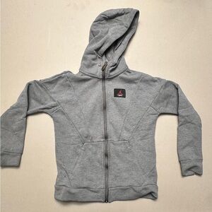 Jordan Kids Gray Full-Zip Hoodie